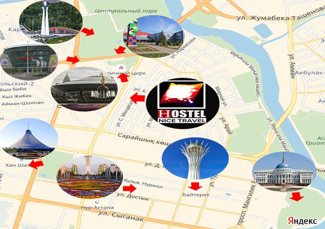 Hostel Nice Travel Astana Exteriör bild